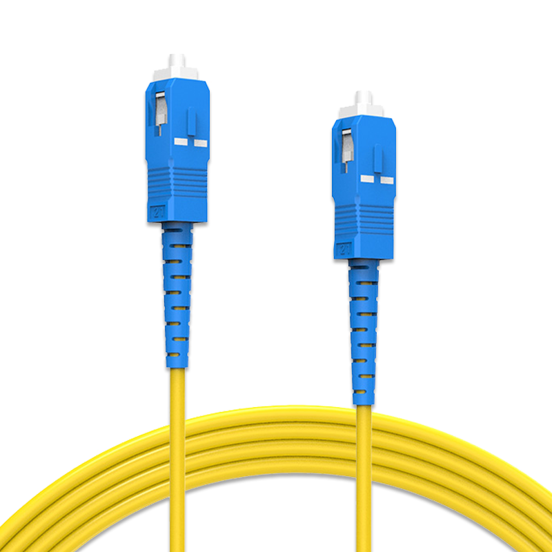 Guanghang Telecom-Grade Optical Fiber Patch Cable, SC-SC Single-Mode Single-Core 3-Meter Indoor Fiber Optic Cable, Low Smoke Zero Halogen Environmentally Friendly Outer Sheath, Transceiver Pigtail, GH-SS03
