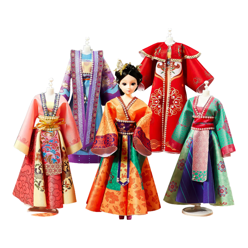 Dimoarch Children's Clothing Designer Toy, Girls' DIY Handmade Materials, Chinese-Style Hanfu Creative Gift for Ages 7-14