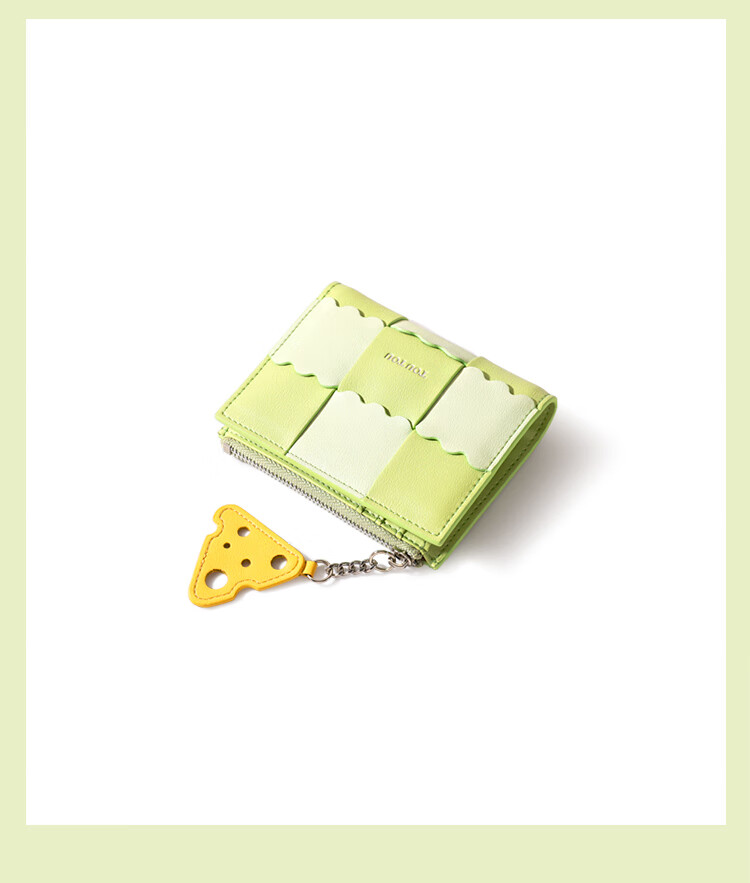 Toutou Short Multi-Card Holder Biscuit Coin Purse Large Bill Clip Birthday Storage Card Holder Brown Plaid Birthday Gift for Girlfriend 22