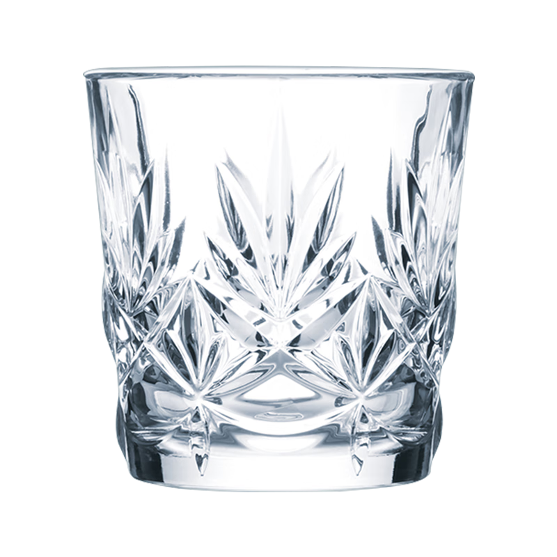 Luminarc Whiskey Glasses, Liquor Glasses, Water Glasses, Glass Cup Set, Thickened Carved Style Anasazi Straight Cups, 300ml*6