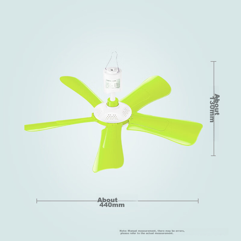 HANASS Electric Fan/Small Ceiling Fan, Quiet Office Fan, Student Companion, Dorm Bedside Mosquito Net, Bed Fan, Five-Blade Mini Fan, Back-To Gift, Housewarming Present for Men And Women Students