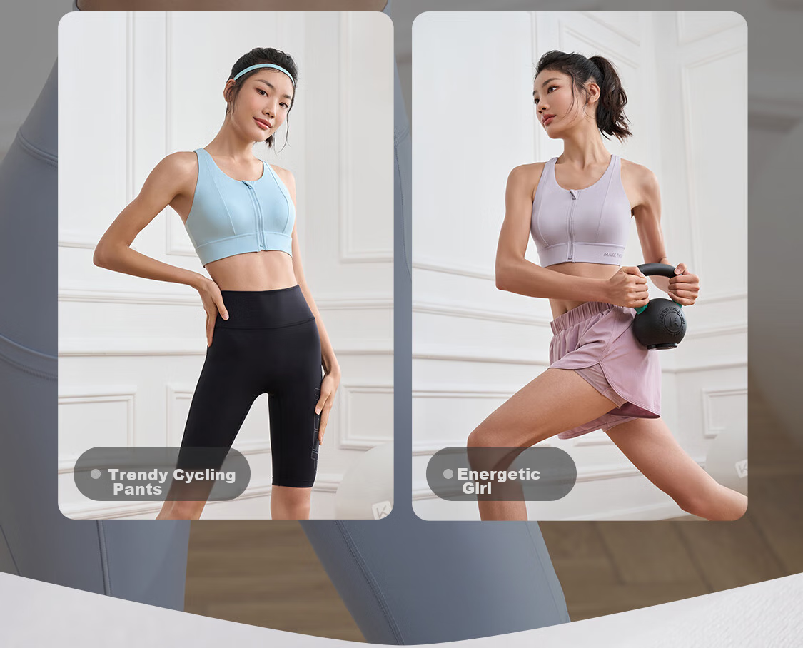 Keep Front Zipper Easy-To Sports Bra for Women, High-Intensity Shock-Absorbing Vest-Style Bra 12405 Oxygen Purple L 29