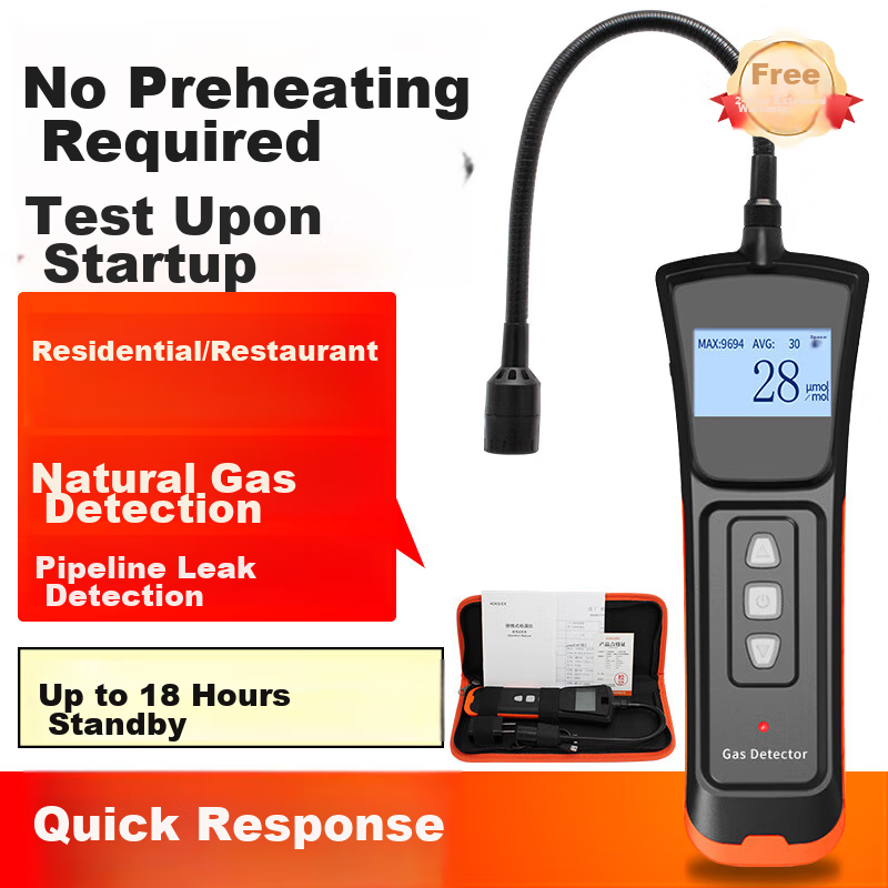 EDKORS Combustible Gas Detector Leak Tester Gas Alarm Natural Gas Pipeline Leak Detector Methane Detector