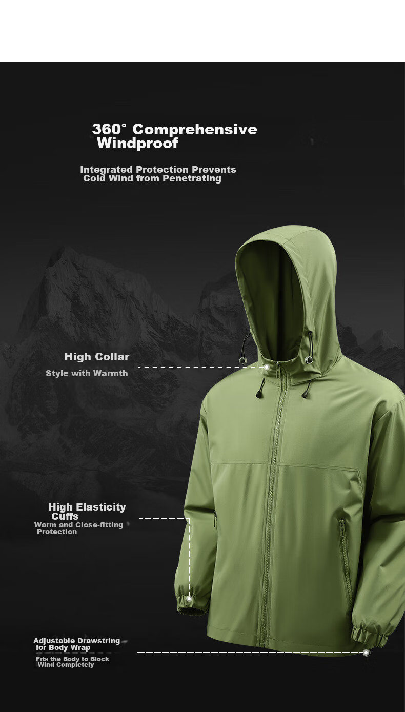 Baleno Jacket for Men And Women, Spring And Autumn Fashion Simple Windproof Casual Hooded Jacket, Loose Versatile Zip-Up Cardigan Spring Outfit 8