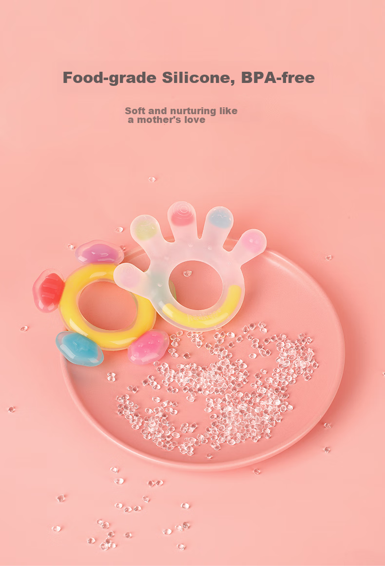 Haakaa Large Palm Teether 0-6 Months Baby Chew Toy Boilable Pacifier Hand Sucking Prevention Soothing Toy 7