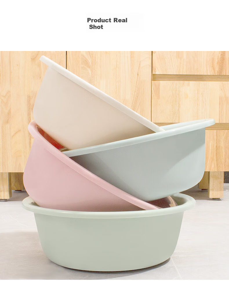 Fuaijia Face Basin, 36cm Thick, 2 Pieces, Vegetable Washing Basin, Student Plastic Basin, Foot Washing Basin, Foot Soaking Basin, Hand Washing Basin, Laundry Basi 14