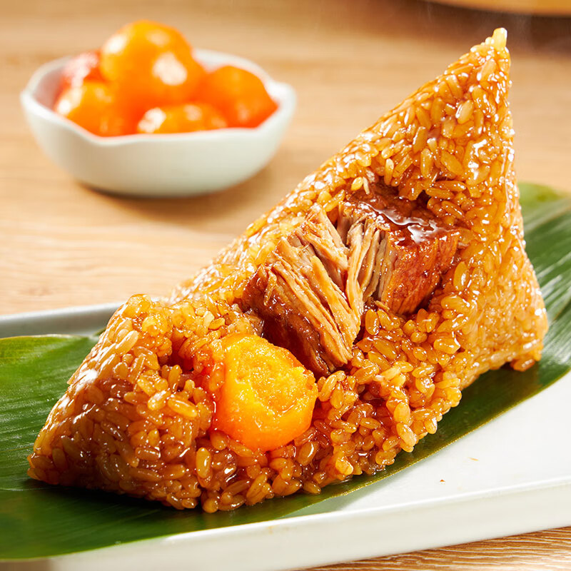 五芳斋 五芳团圆 速冻粽子礼袋 100g*10只 6荤4素嘉兴端午粽子早餐