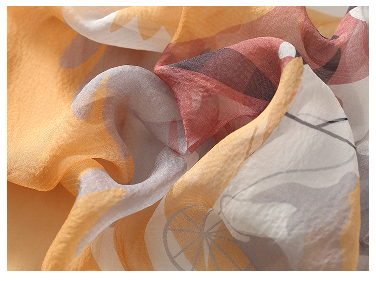 Shanghaigushi Silk Scarf for Women, 100% Mulberry Silk, Spring And Summer Scarf, Gift Box, Mid-Autumn Festival Gift 20