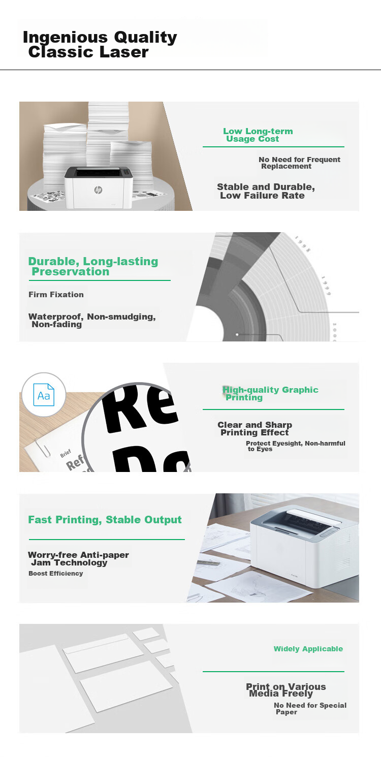 HP 1008w Wireless Laser Printer, Compact Wireless Laser, Student Home Printing, Simple And Sleek 10