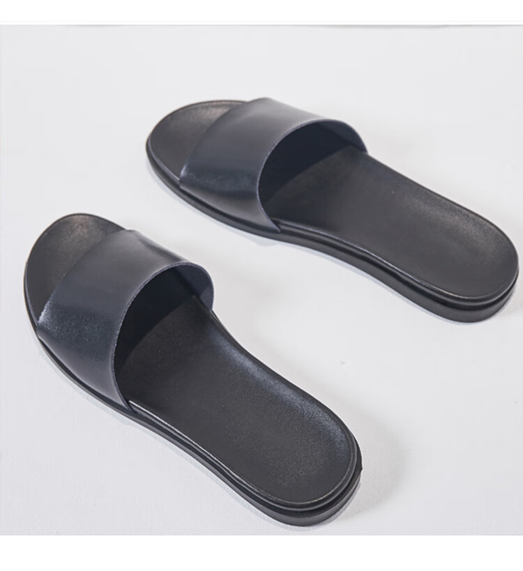Pounise Women's Fashion Versatile Simple Outdoor Slippers Korean Style Lightweight Comfortable One-strap Sandals PCD-KA002 White Size 40/250(1.5) 12