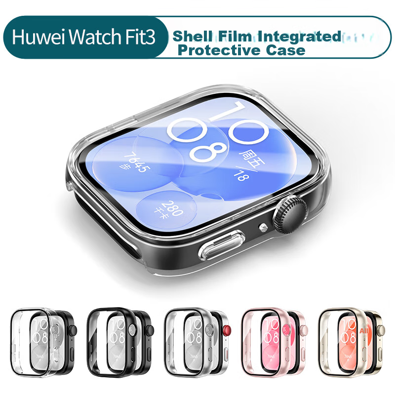 Защитный чехол-пленка для Huawei WATCH FIT 3, серия Dark Shadow, прозрачный