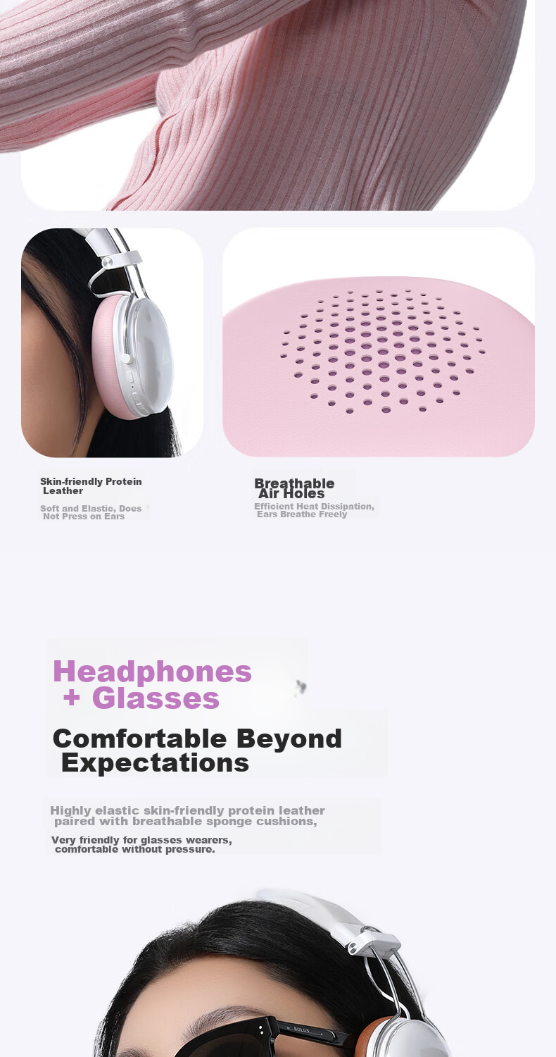 ACEFAST Speed Boost [Subsidy] Seven-Day Headphones, Bluetooth Gaming ANC Noise Reduction, Colorful Stylish Small Head with Replaceable Ear Cups, Ideal Gift Choice 19