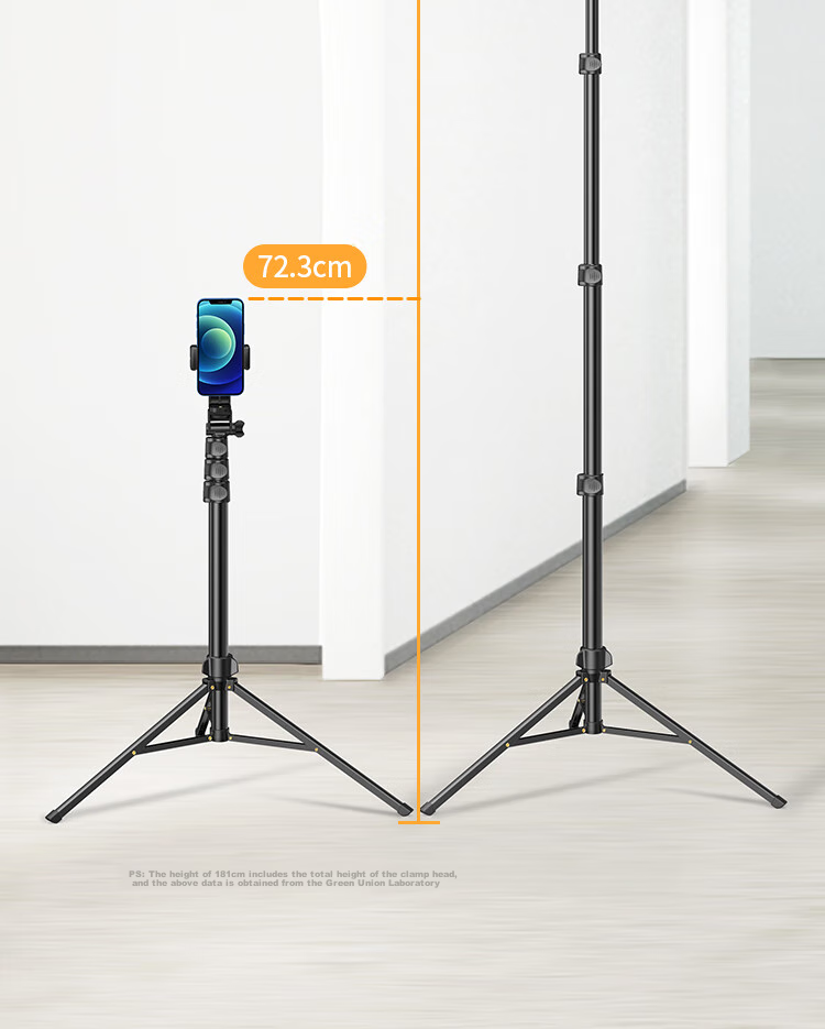 UGREEN Floor-Standing Phone Stand, Live Streaming Tripod, Multifunctional Gimbal, Anti-Shake Selfie Stick, Outdoor Portable Shooting And Recording Photography Stand, Can Be Used Horizontally, Vertically Or Downward, Large Gimbal Phone Mount 9
