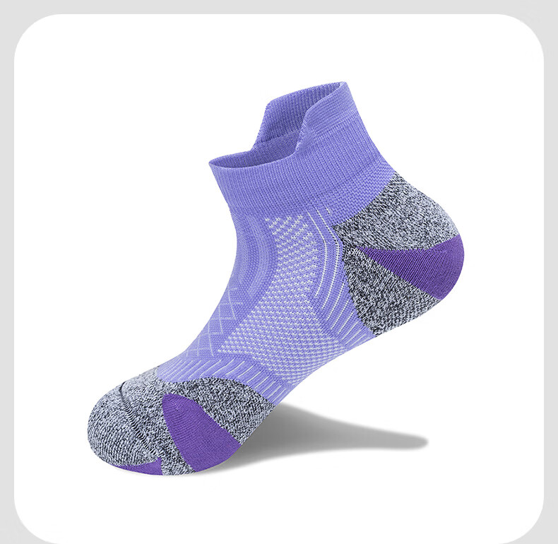 TFO DuPont Coolmax Outdoor Socks, Breathable Sweat-Wicking Quick-Dry Sports Running Socks 2202482, Women's Purple 6