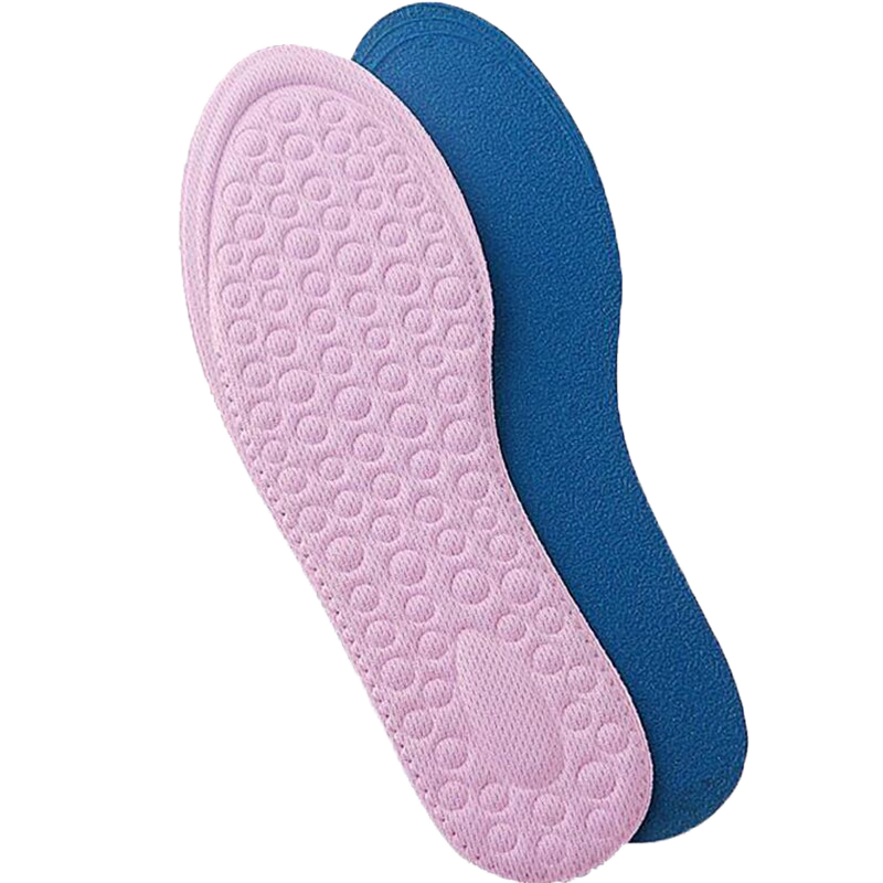 Maigaole 2 Pairs, Women's Insoles, Soft Sole Comfortable Breathable Sweat-Absorbing Thin Sports High Heel Shoe Insoles, Pink, Size 37-38