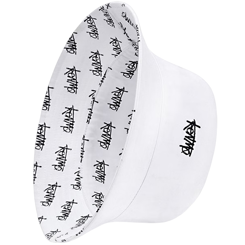 KENMO Double-Sided Fisherman Hat, Trendy Ins Style, Versatile for Both Men And Women, Sun Protection Summer Hat, White, One Size Fits All