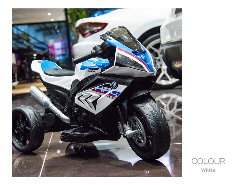 BeRica Children's Electric Tricycle Motorcycle, BMW Authorized Toy Car for Boys And Girls, Rideable, Baby Gift 15