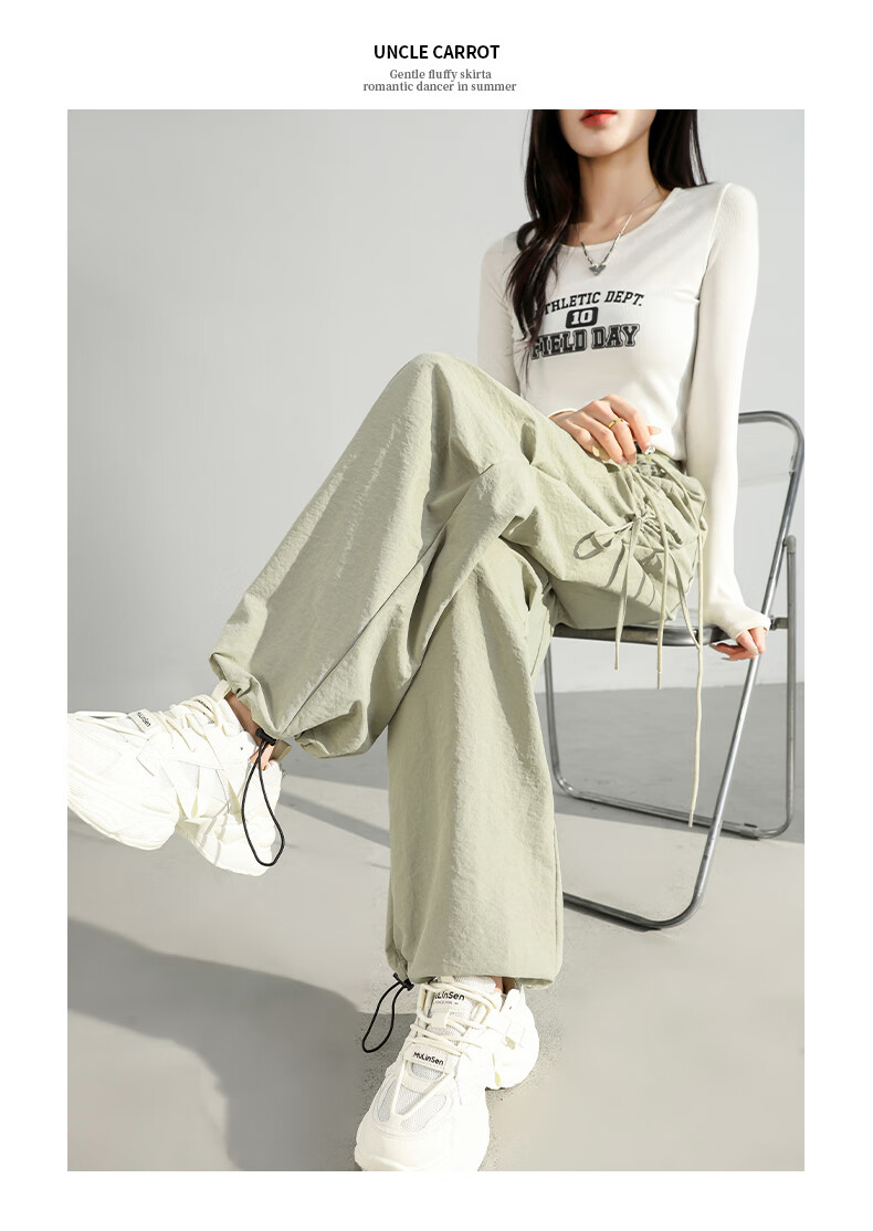 FitonTon Parachute Cargo Pants for Women, Autumn/winter 2025 Hiking Sports Pants, High-Waisted Slimming Two-Way Wide-Leg Casual Pants for Wome 13