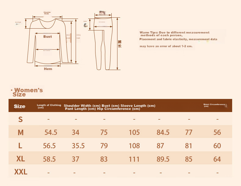 Fenteng Women's Autumn And Winter Thermal Underwear Set, Slim-Fit Base Layer for Middle And High School Students, Warm Inner Wear, New Style 13