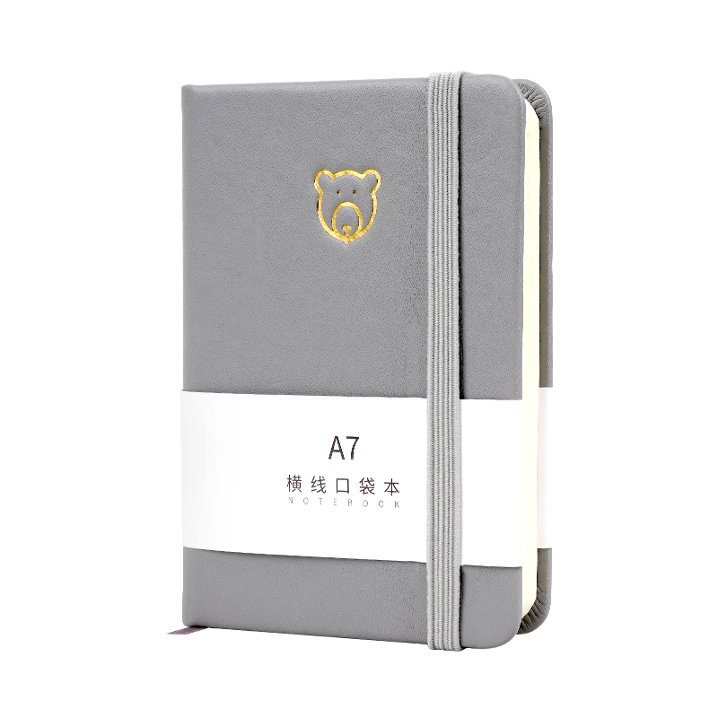 SIMAA A7/100 Sheets Portable Pocket Notebook, Creative Mini Student Notepad Journal Diary Vocabulary Planner, Gray JSBA7-2