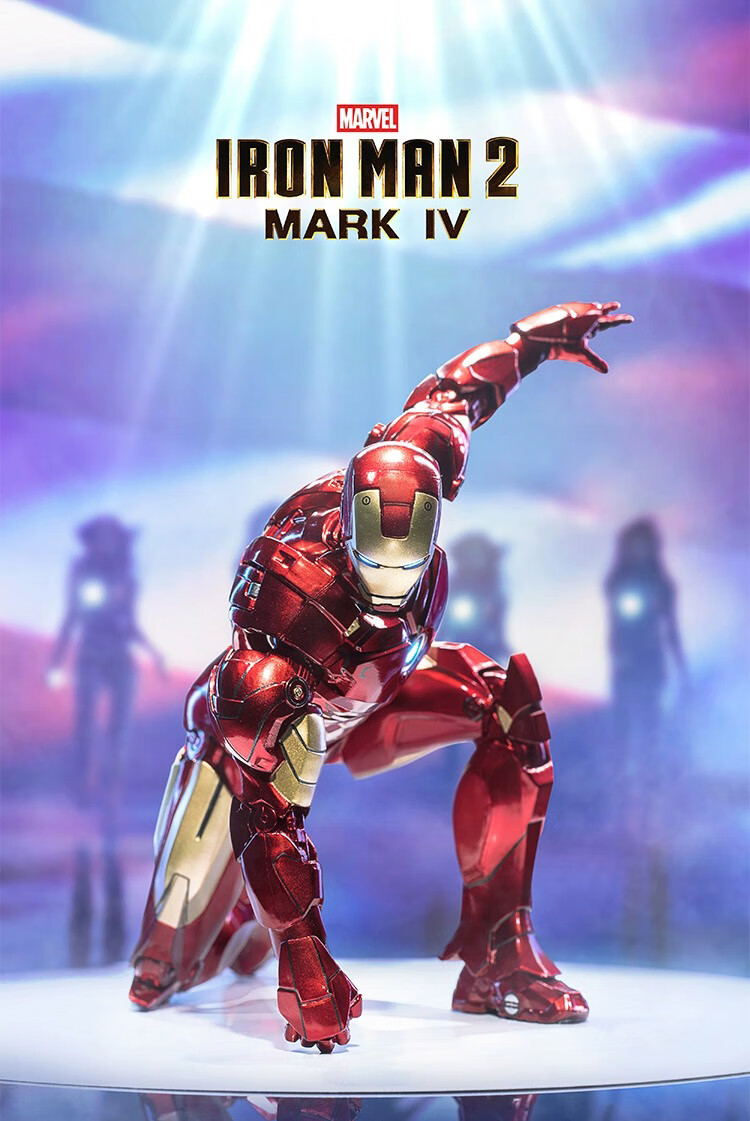 Marvel Iron Man MK4 Action Figure, Articulated Joint Display Model, Birthday Gift for Boys 1