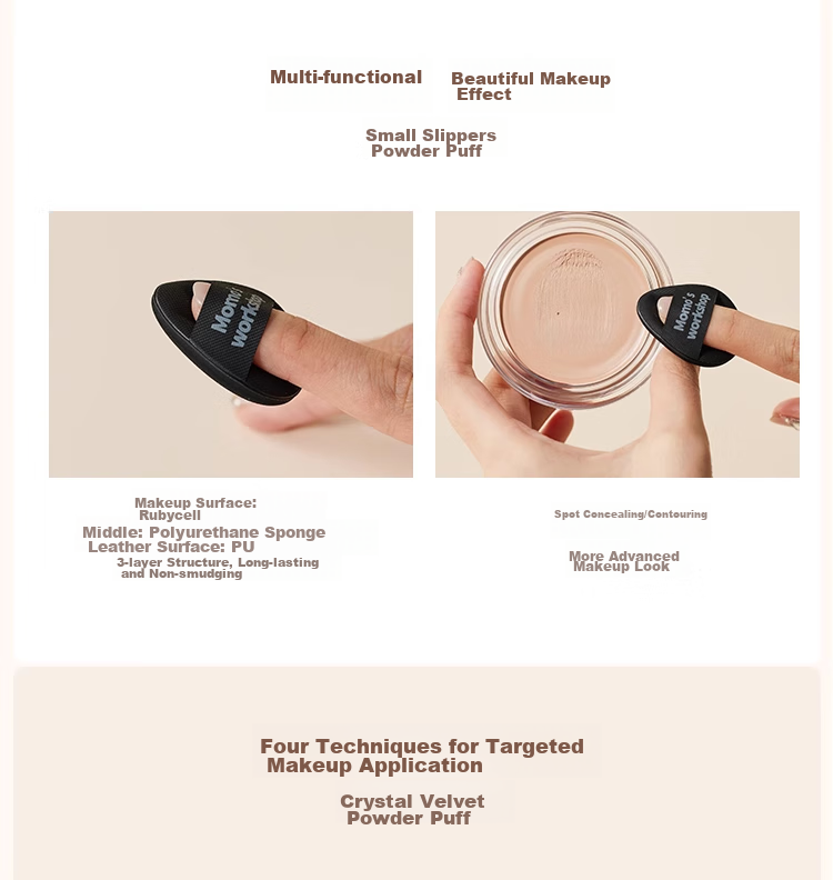 Maojiji Momo's Workshop MINI Powder Puff Blush Concealer Foundation Air Cushion Beginner-Friendly New Year Gift 7