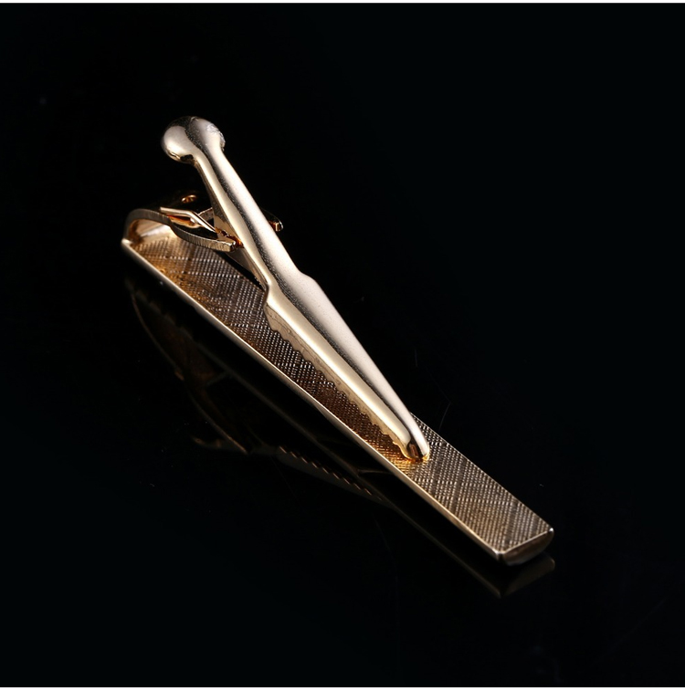GLO-STORY Necktie Clip for Men, Formal Necktie Clip, Fashionable Minimalist Business Necktie Clip Gift Box Set MLJ934062 Silver A 18