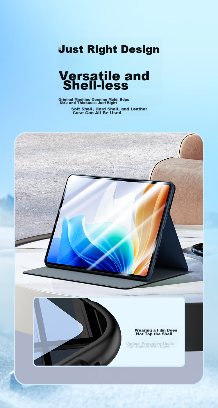 BIAZE Tempered Glass Screen Protector for OPPO Pad Air2 2024 Model, 11.4-Inch Tablet Computer, HD Clear Anti-Scratch Anti-Abrasive Full Coverage Film PM212-HD 9