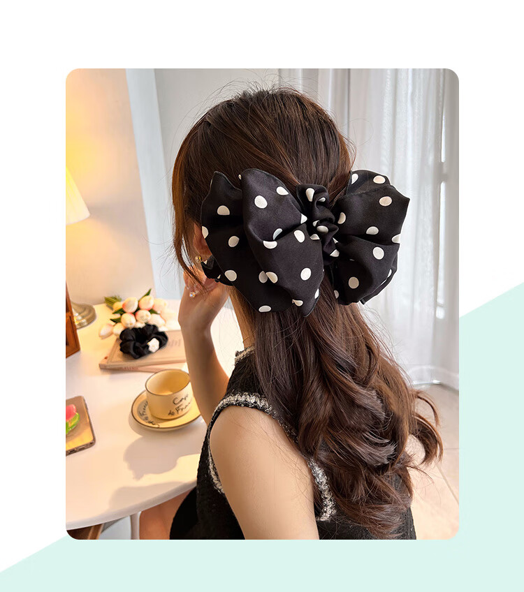 CHIMERA Back-Of Bun Hair Clip, French Bow Barrette, Half-Up Hairpin, Hair Accessory for Women, Mid-Autumn Festival Gift 24