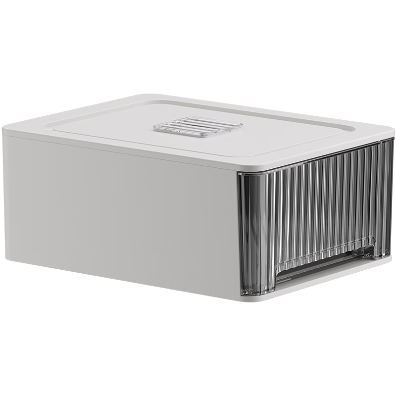 JEKO&JEKO Underwear Storage Box, Drawer-Style Compartment Organizer for Underwear And Socks, Clothes Sorting Box with 12 Slots, White