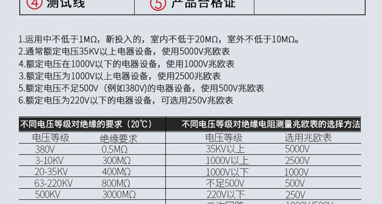 祥瑞德兆欧表zc25摇表1000v绝缘电阻测试仪zc11d5电工电阻表500v精密