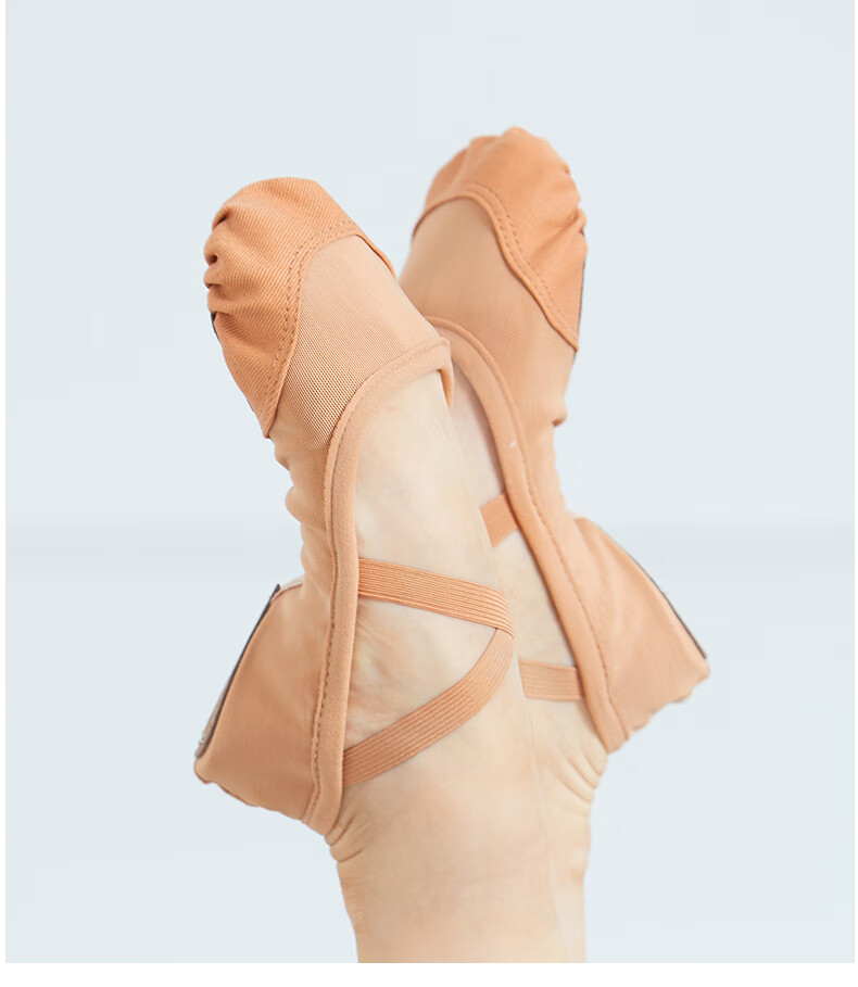 Sansha Ballet Dance Shoes for Women, Adult Practice Soft Shoes, Gymnastics Shoes, Elastic Mesh Breathable, Size 83X, Weight 40 8