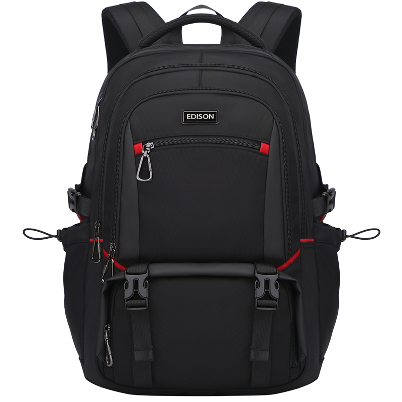 Edison High School Student Backpack, Large Capacity, Water-Resistant, for Middle And College Students, Double Shoulder Bag, Travel Backpack, K052-7G