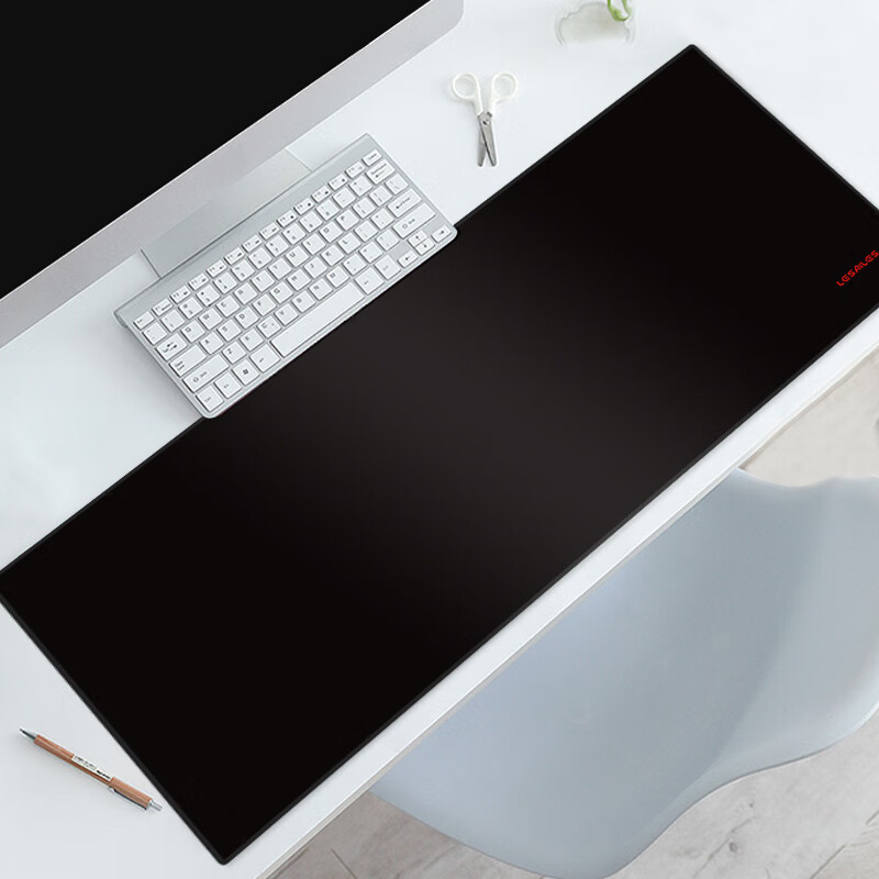 Большой игровой коврик для мыши LESAILES, черный, 800x350x3 мм
