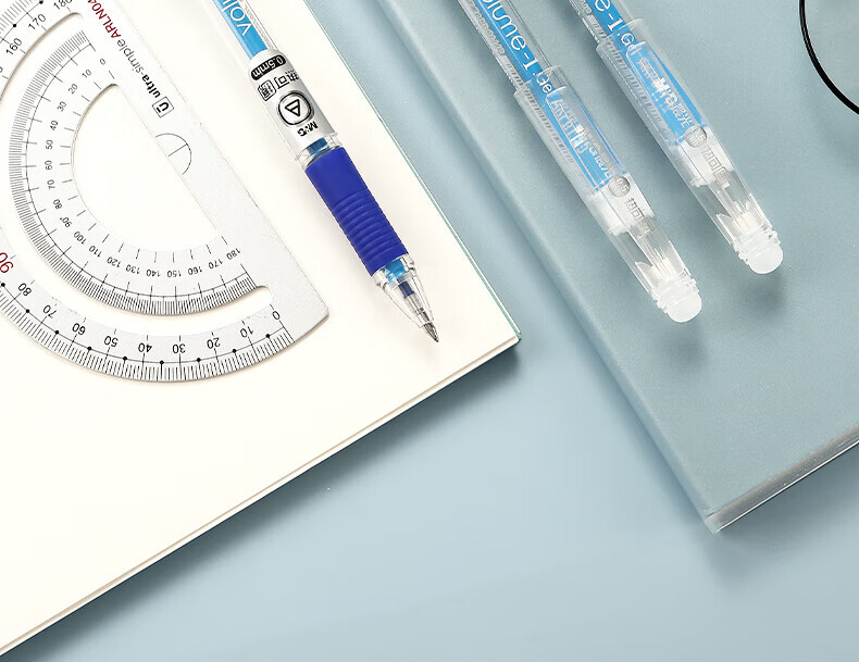 M&G Erasable Gel Pen, 0.5mm, Blue Bullet Tip, Signature Pen with Pull-Cap, Student Pen, AKP61115B, 6 Pcs 9