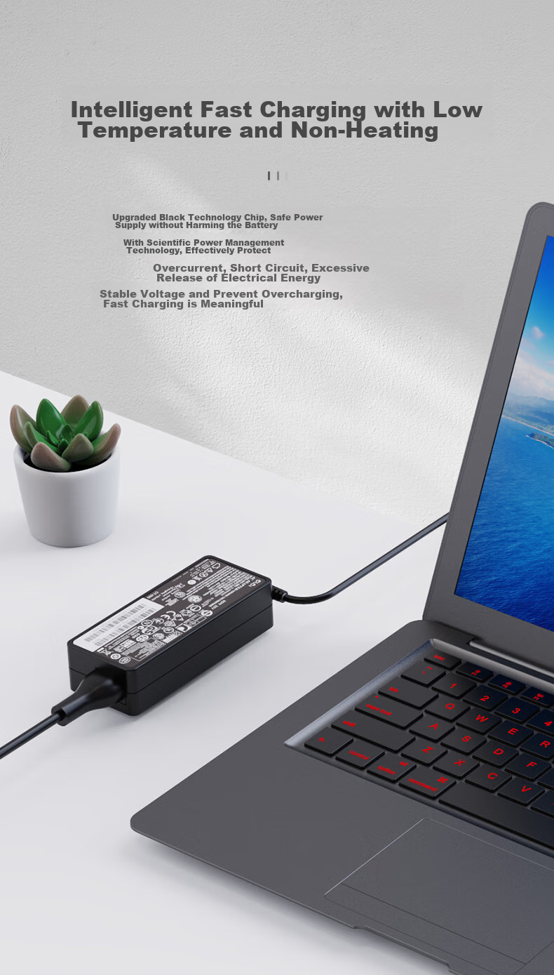 Elei Laptop Charger, Compatible with Lenovo ThinkPad T410/E40/T520i/T420i/T430/E420, Computer Power Cord Adapter, 20V 4.5A, 90W, Round Plug 4