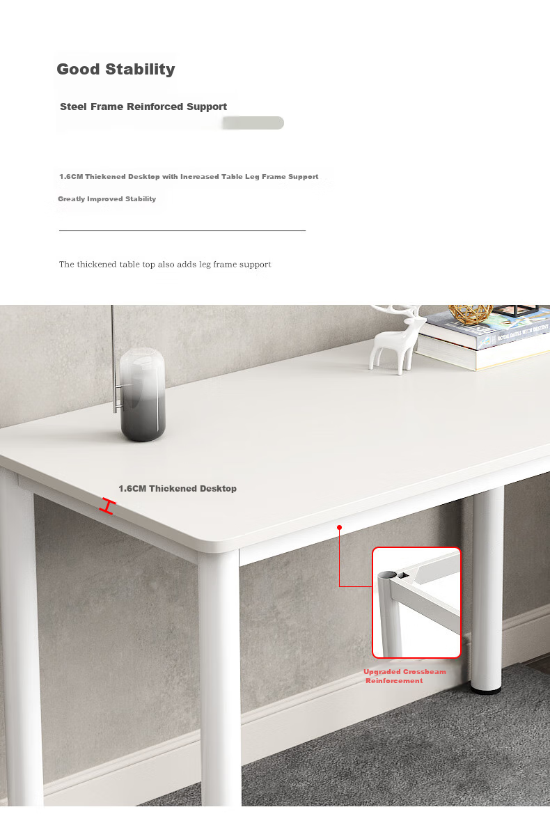 Shidaijiaju Thickened Computer Desk, Simple Writing Desk, Modern Office Desk, Bedroom Student Home Study Table 6