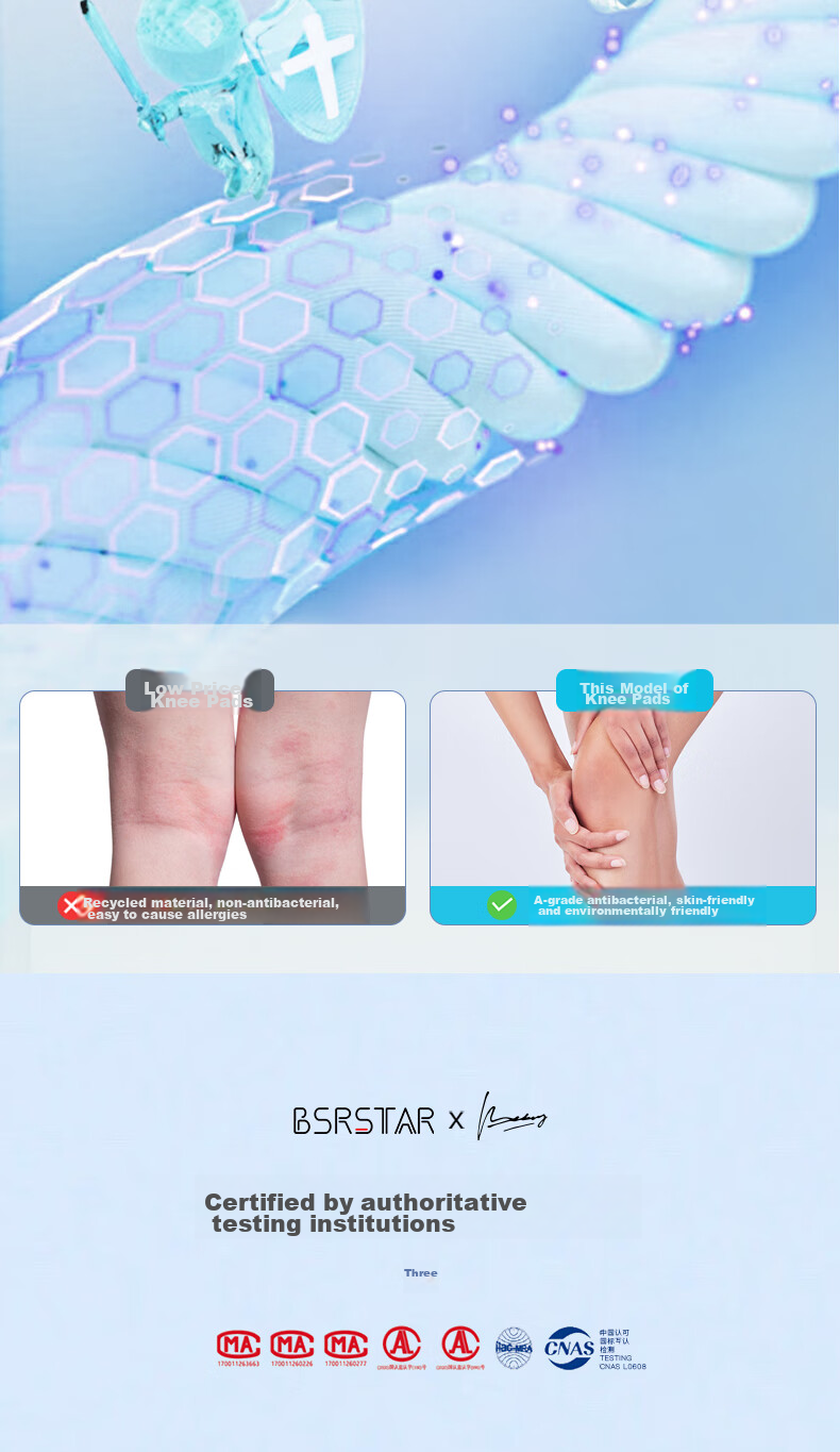 Bestray Thin Knee Brace Patellar Support for Men's Running And Women's Badminton, Professional Knee Protection Gear 10