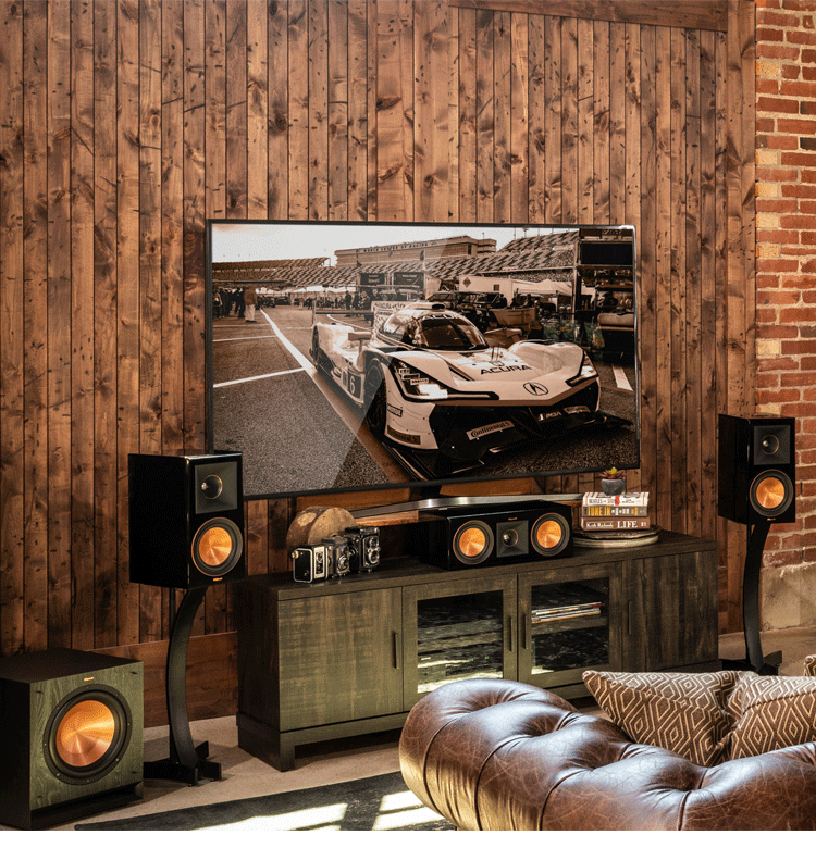 Klipsch R-50M HIFI Bookshelf Speakers, TV Sound System, High-Fidelity Passive Speakers, 2.0 Wooden Surround Speakers, Black 9