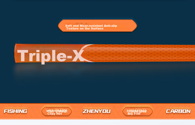 Grsaed Carbon Fiber Landing Net Pole, Ultra-Light And Ultra-Hard Telescopic Landing Net Rod, Complete Fishing Landing Net Set with Fish Net, 3.0 Meters, Orange 23
