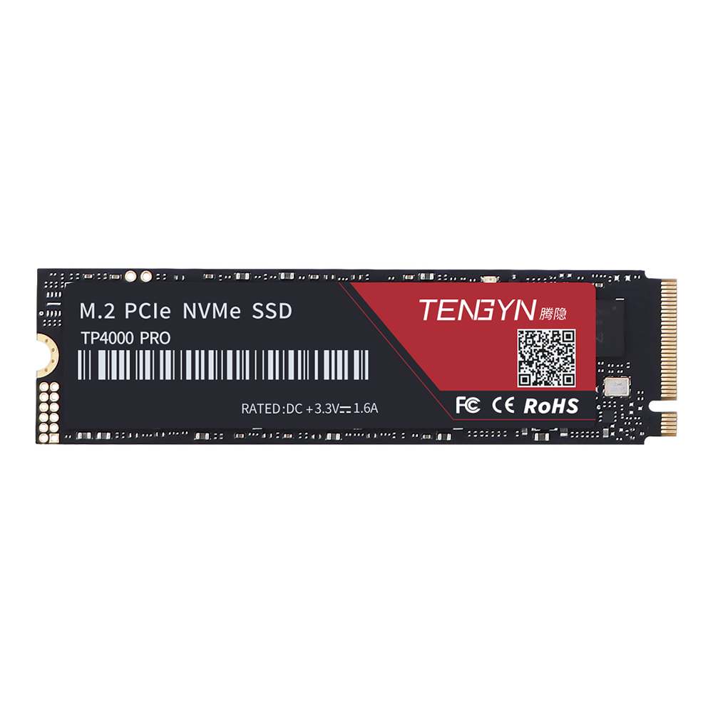 Tengyin Selected Yangtze River Storage Wafer Desktop Laptop SSD, PCIe 4.0 NVMe TP4000PRO, 4TB, 7400MB/S