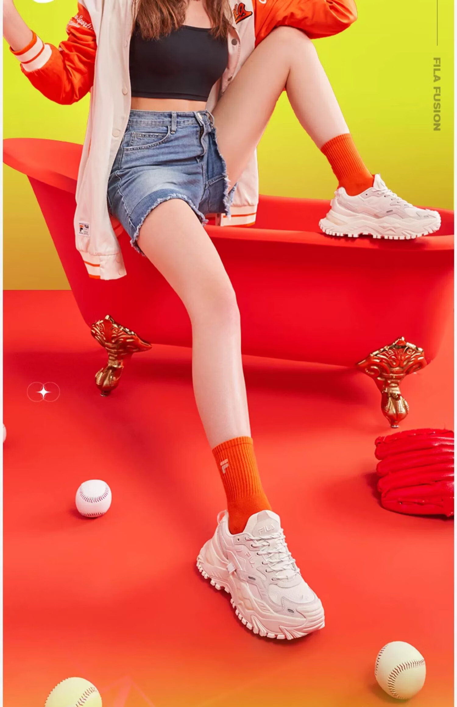 FILA FUSION Trendy Brand BIANCO Women's Shoes, Fashionable Sports Sneakers, Versatile Casual Footwear 11