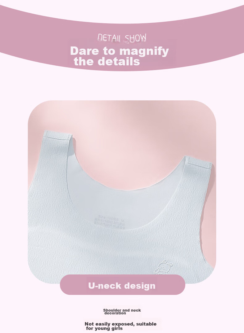 YUZHAOLIN Girls' Underwear for Puberty, Ages 12-16, Long Style, for Middle And High School Students, Teenage Girls' Bra, Girls' Camisole 13