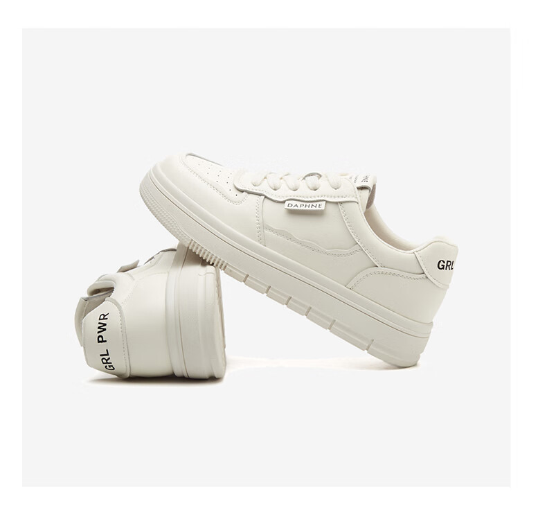 DAPHNE Low-Top Sneakers for Women, Thick-Soled Casual Sports Shoes with Soft Soles, Lightweight Versatile Women's Shoes 4623101076 Black 34 24