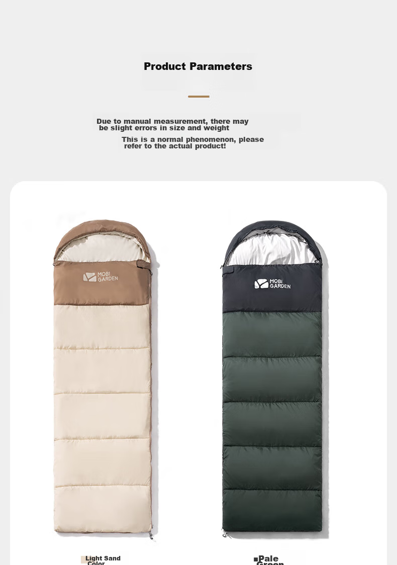 MOBIGARDEN Xiangyun Sleeping Bag 1.0 Outdoor Camping Single Warm Envelope Sleeping Bag NX25662006 Pine Green 21