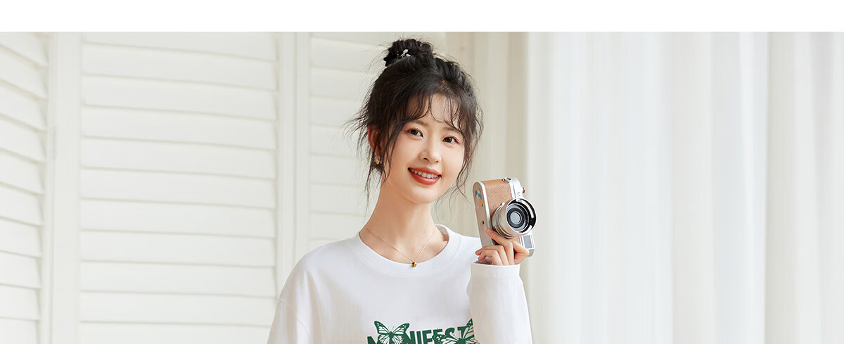 Halo Queen Women's Short-Sleeve T-Shirt, Summer Undershirt, Inner Layer Top, Trendy Letter Print, Loose-Fitting T-Shirt, H143T1418 28
