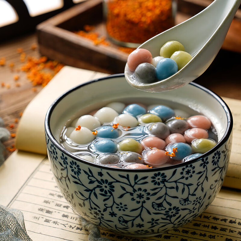 缸鸭狗 1926 五彩小圆子 桂花酒酿糯米圆子435g约230个 宁波汤圆  甜品 元宵