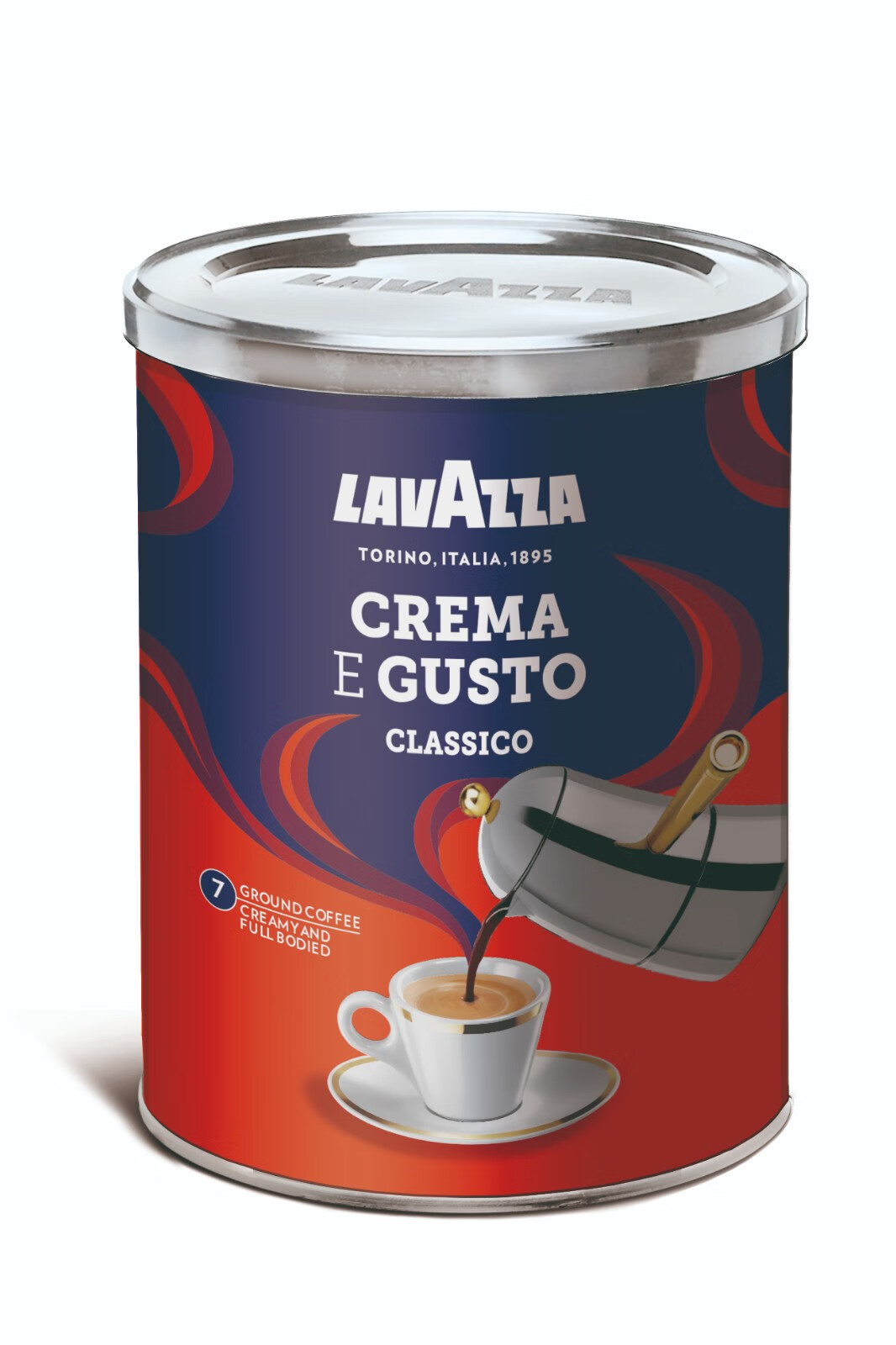 拉瓦萨（LAVAZZA）意大利进口咖啡粉黑咖啡低脂lavazza拉瓦萨经典浓醇咖啡粉250g
