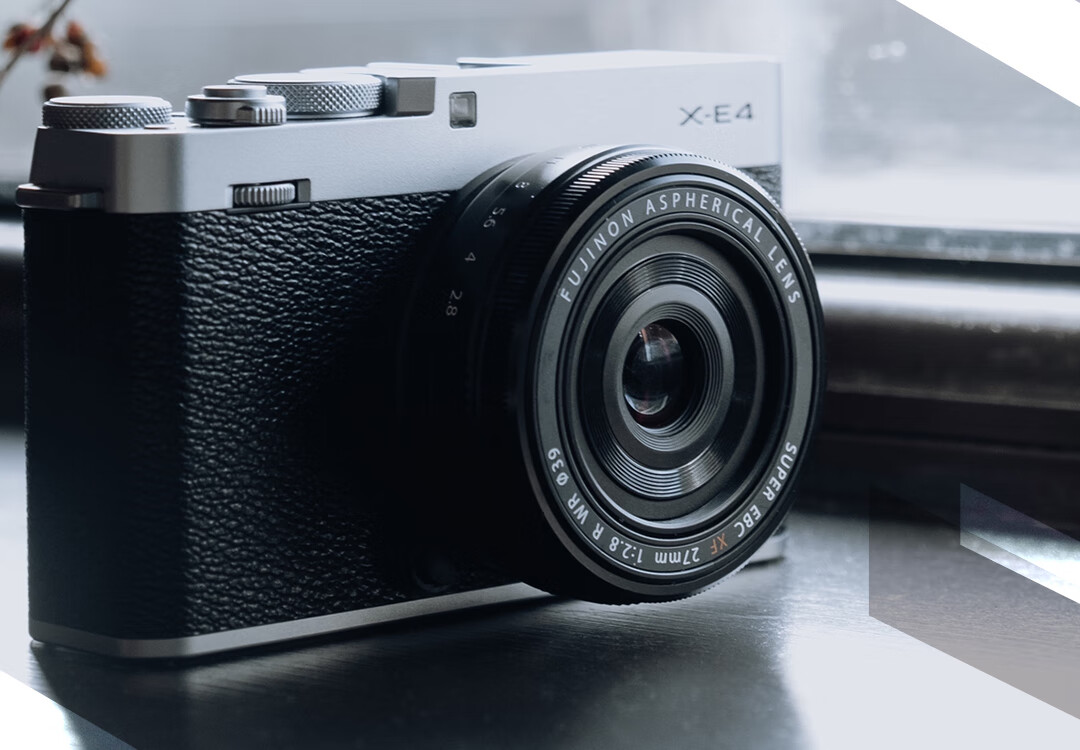 富士fujifilmxe4xe4微单相机单机身银色2610万像素4k视频180度翻转