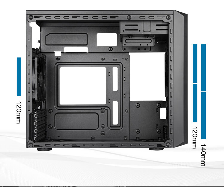 Silverstone ML11 Slim MATX Tower Case (Supports Vertical Or Horizontal Placement, Compatible with TFX Power Supply, Slim Optical Drive) 4